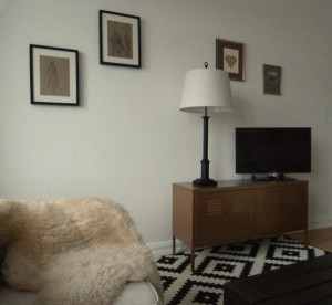 Fernsehecke Ikea PS Schrank lackiert